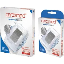 Ceroxmed Waterproof Silver Cerotti Resistenti All'Acqua 10x8 cm
