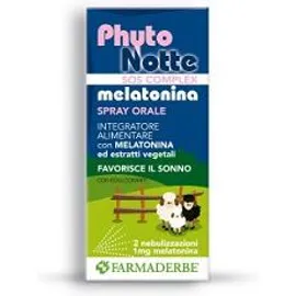 Farmaderbe Phytonotte Melatonina Sos Integratore Alimentare Spray 30Ml