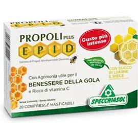 Specchiasol Epid Compresse Limone e Miele Integratore Gola 20 Compresse Masticabili