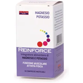 Vital Factors Reinforce Magnesio+Potassio Integratore Alimentare 30 Compresse