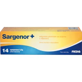 Sargenor Plus Integratore Arginina e Vitamina C 14 Compresse Effervescenti