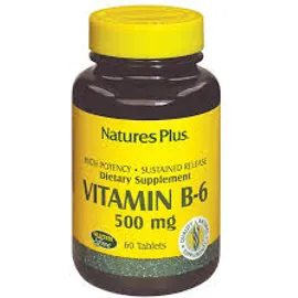 Nature'S Plus Vitamina B6-Piridossina Mg 500 Integratore Per La Pelle 60 Tavolette