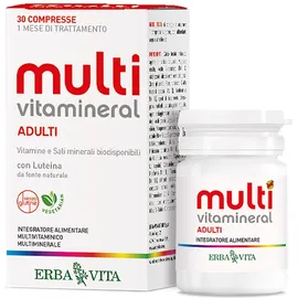 Erba Vita MultiVitamineral Adulti Integratore Vitamine e Minerali 30 Compresse