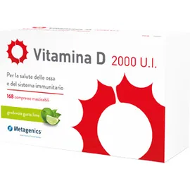 Vitamina D 2000 U.I. Integratore Vitaminico 168 Compresse Masticabili