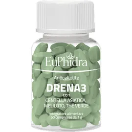 Euphidra Anticellulite Drena3 Integratore Alimentare 60 Compresse