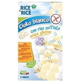 RICE&RICE CIOKO - RISO SOFFIATO E CIOCCOLATO BIANCO 3 X 25 GSENZA LIEVITO