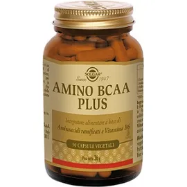 Solgar Amino BCAA Plus Integratore Aminoacidi Ramificati 50 Capsule Vegetali