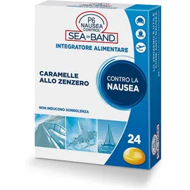 P6 Nausea Control Sea Band Caramelle Antinausea Viaggio Allo Zenzero 24 Pezzi