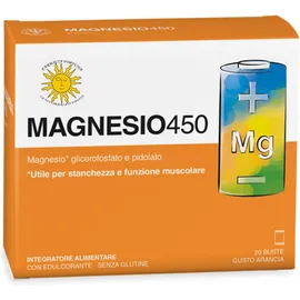 Magnesio 450 Integratore Stanchezza E Affaticamento 20 Buste