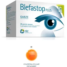 Blefastop Plus Garza In Cotone Piegata Con Filo Di Bario 28 Salviette Monouso + 1 Compressa Oculare Riscaldabile