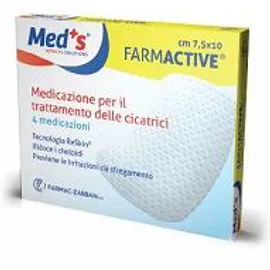 Cerotto Farmactive Cicatrici 5x7,5cm 4 Pezzi