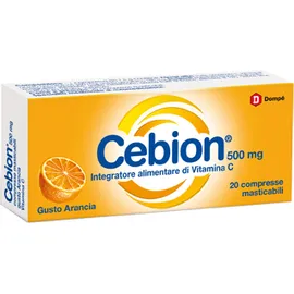 Cebion Masticabile Arancia Vitamina C 500 Mg 20 Compresse