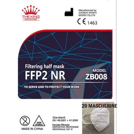 Zooboo 20 Mascherine Bianche Ffp2 Certificata Ce 1463