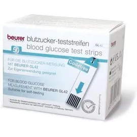 Strisce Misurazione Glicemia Beurer per Glucometro Gl42 e Gl43 in Flacone 50 Pezzi