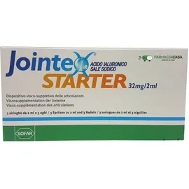 Siringa Intra-articolare Jointex Starter Acido Ialuronico 32mg/2ml 2 ml 3 Pezzi