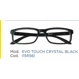 Occhiale da Lettura Premontato Iristyle Evo Touch Crystal Black 3,5