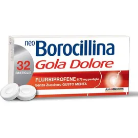 NEOBOROCILLINA GOLA DOLORE 32 pastiglie senza zucchero