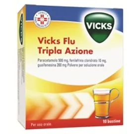 VICKS FLU TRIPLA AZIONE Polvere per soluzione orale 10 buste