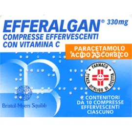 EFFERALGAN C 20 COMPRESSE EFFERVESCENTI 330MG+200MG paracetamolo + vitamina C