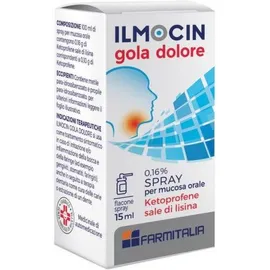 ILMOCIN GOLA DOLORE SPRAY 15ML 0,16% Ketoprofene sale di Lisina