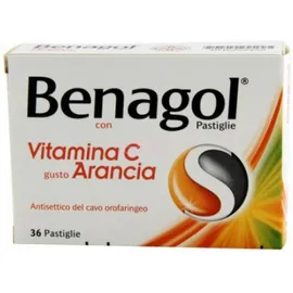 Benagol Vitamina C gusto Arancia 36 pastiglie