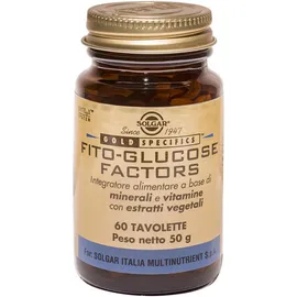 Solgar It. Multinutrient Fitoglucose Factors 60 Tavolette