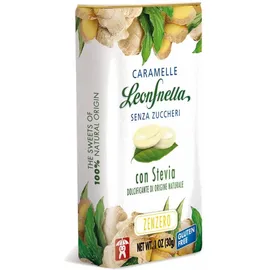 LeonSnella Caramelle Senza Zuccheri con Stevia 30G ZENZERO
