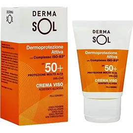 Dermasol Crema Viso SPF50+ - Protezione solare molto alta resistente all'acqua - 50 ml