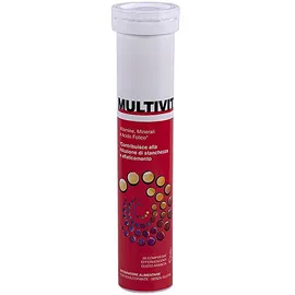 Multivit Integratore Multivitaminico Laboratorio Farmacisti Preparatori 20 compresse Effervescenti