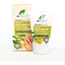Dr Organic Virgin Olive Oil Olio di Oliva Hand Nail Cream Crema Mani 125 ml
