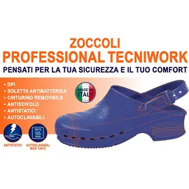 Zoccoli Tecniwork Professional Blu 41/42