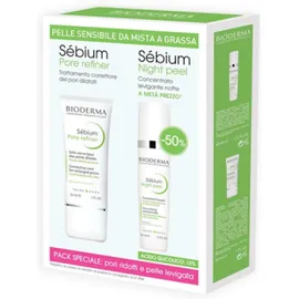 Bioderma Pack Sebium Pore Refiner 30ml + Night Peel 40ml