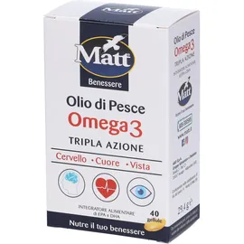MATT&DIET OLIO DI PESCE OMEGA 3 40 GELLULE