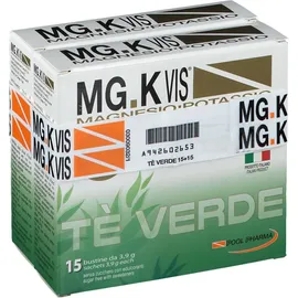 POOL PHARMA MG.K  VIS® Magnesio e Potassio 15+15 Bustine Tè Verde