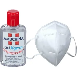 AMUCHINA® Gel X-Germ  + Mascherina di protezione contro la pandemia da Coronavirus