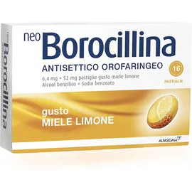 NeoBorocillina Antisettico Orofaringeo Miele e Limone