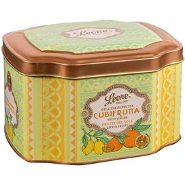 Leone Confezione in Latta con gelatine Cubifrutta Frutti Del Sole 200g