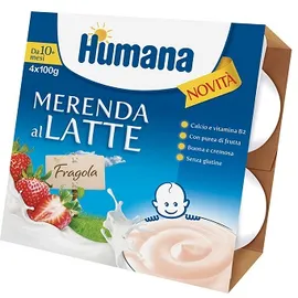 HUMANA Mer.Latte Fragola4x100g