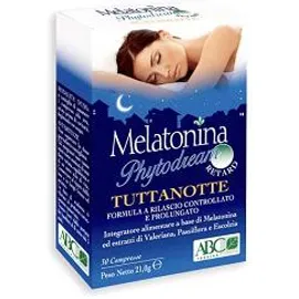 Melatonina Phytodream Tuttanotte Retard 30 Compresse