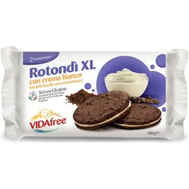 Vidafree biscotti rotondi xl crema bianca 2x70g