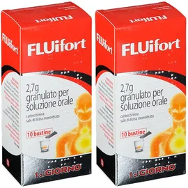 FLUifort Granulato per soluzione orale Set da 2